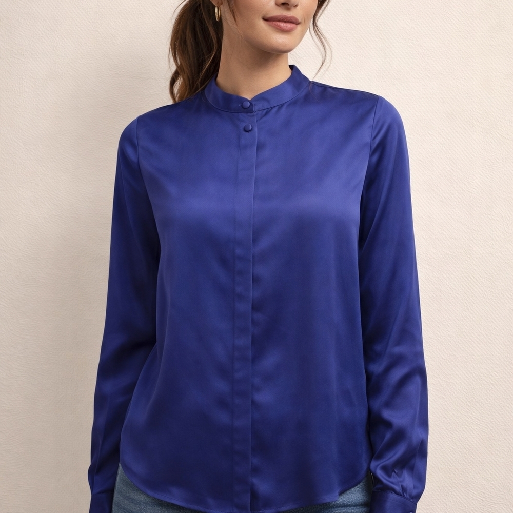 Suzy Shier Women's Royal Blue Blouse